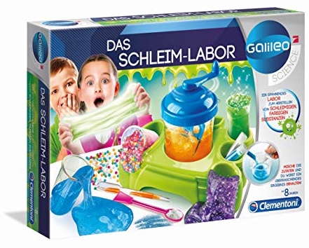 Clementoni 59129 Galileo Science – Das Schleim-Labor, lustige Experimente mit bunten Substanzen und Glibber, Spielzeug für Kinder ab 8 Jahren, für kleine Chemiker