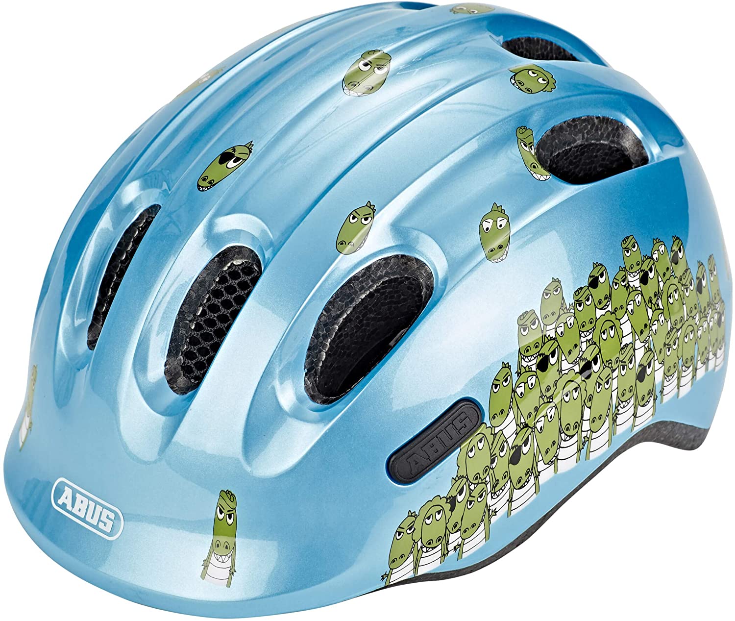 Abus Smiley 2. 0 - Kinderhelm Krokodil blau 50 - 55 cm