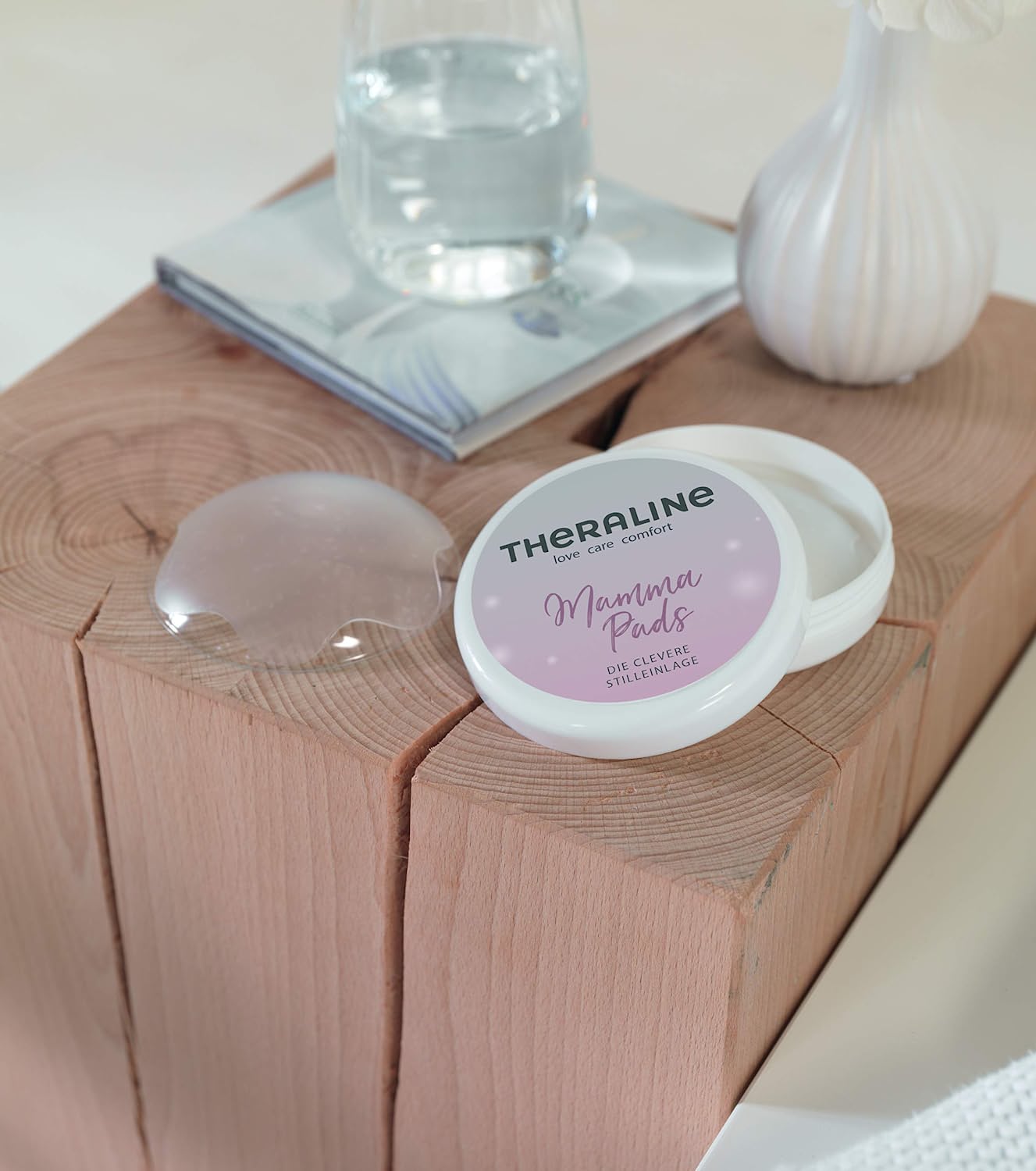 THERALINE Mamma Pads | Die clevere Stilleinlage | 1 Paar | 150+ mal wiederverwendbar