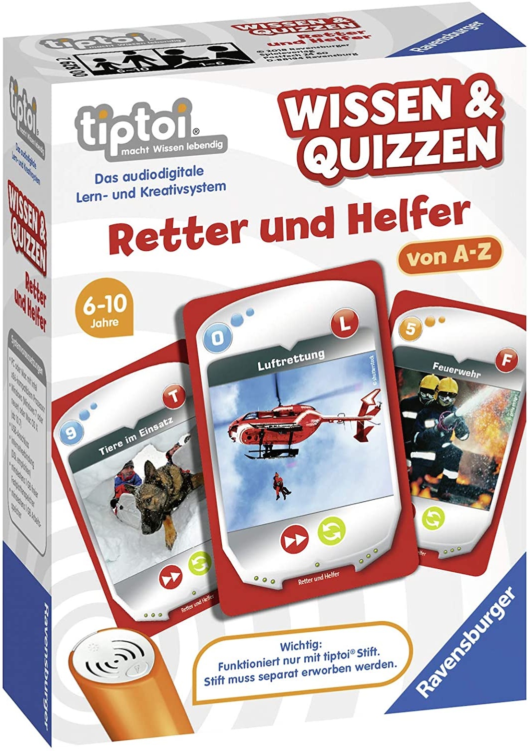 Ravensburger tiptoi® Wissen & Quizzen: Retter und Helfer