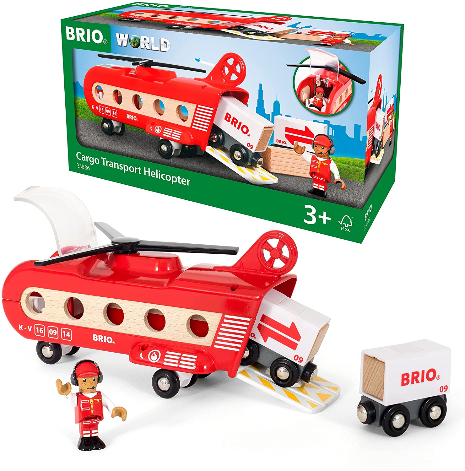 BRIO Bahn 33886 - Eisenbahn-Transporthubschrauber - Preisvergleich