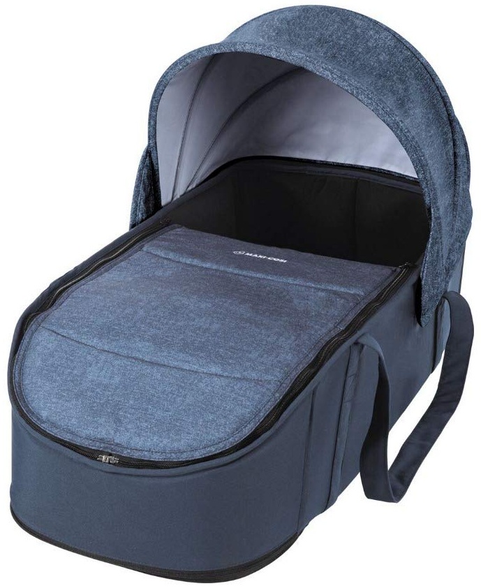 Maxi-Cosi Laika Babywanne, sehr leichter (nur 1,5 kg) und gepolsterter Soft-Kinderwagenaufsatz, passend für den Kinderwagen Maxi-Cosi Laika, Baby-Tragetasche nutzbar ab der Geburt, Nomad Blue