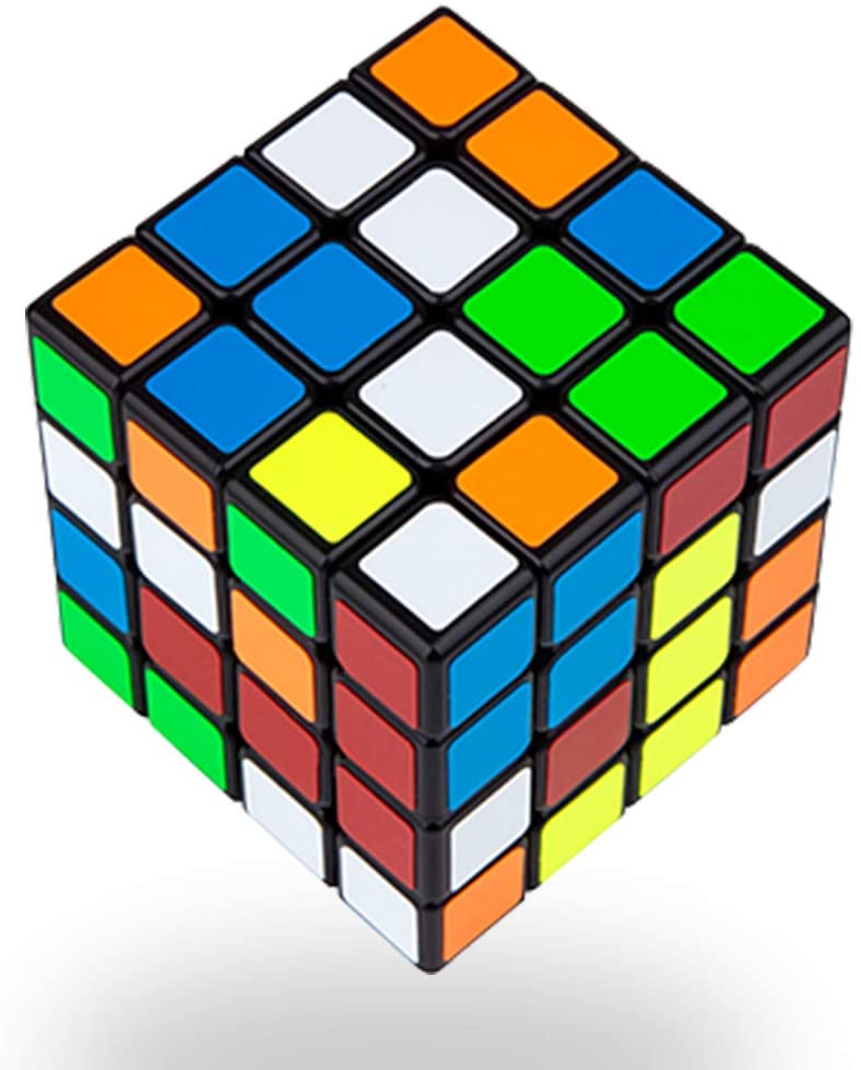 Buself 4x4 Speed Cube Zauberwürfel 4x4, Speedcube 4x4 Geduldspiel Knobelspiel Denksport Original Zauberwürfel 4x4 Speedcube(Schwarz)
