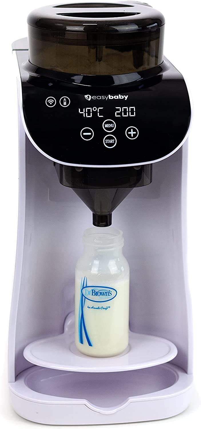 Easybaby Milk Maker - automatischer Flaschenzubereiter - die perfekte Babyflasche auf Knopfdruck, Flaschenwärmer, weiß