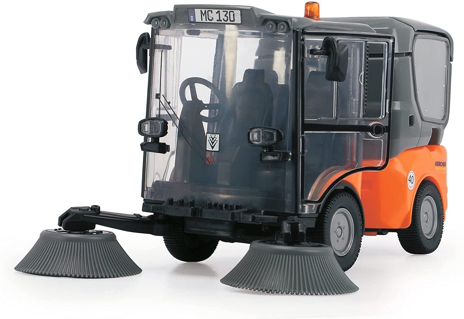 Dickie Toys 203834003 Street Sweeper, orange/grau