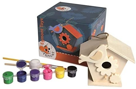 Vogelhäuschen zum Anmalen - kleines Vogelhaus