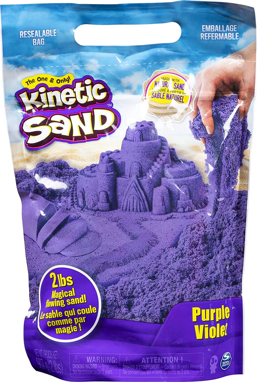 Kinetic Sand 6047184 - 907 g Beutel lila - Preisvergleich