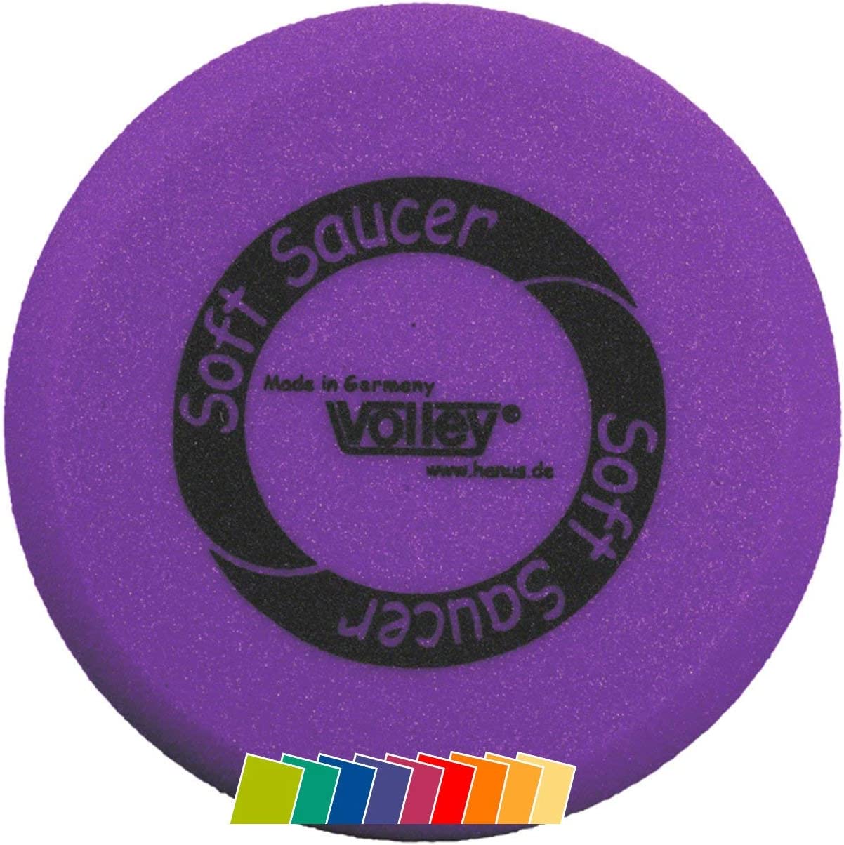 VOLLEY Schaumstoff Frisbee Wurfscheibe ELE'Soft Saucer unbeschichtet, 25 cm, Lila