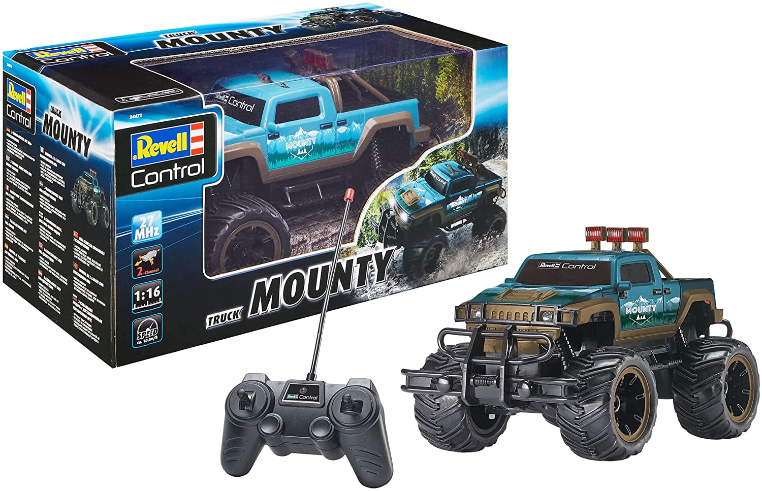Revell 24472 Mounty Control Truck Spielzeug, blau