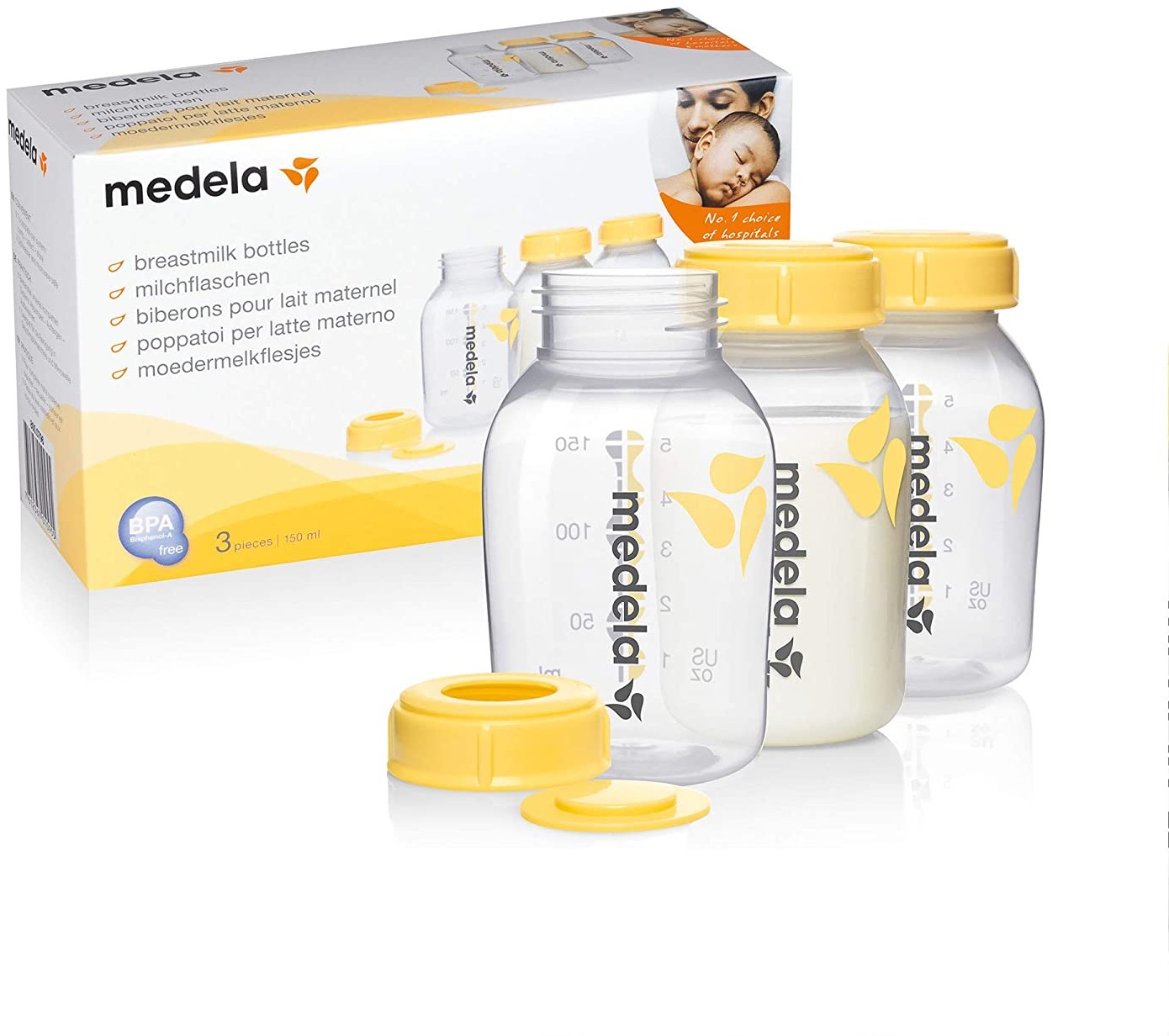 Medela Babyflaschen Set, 150 ml, 3 Stück