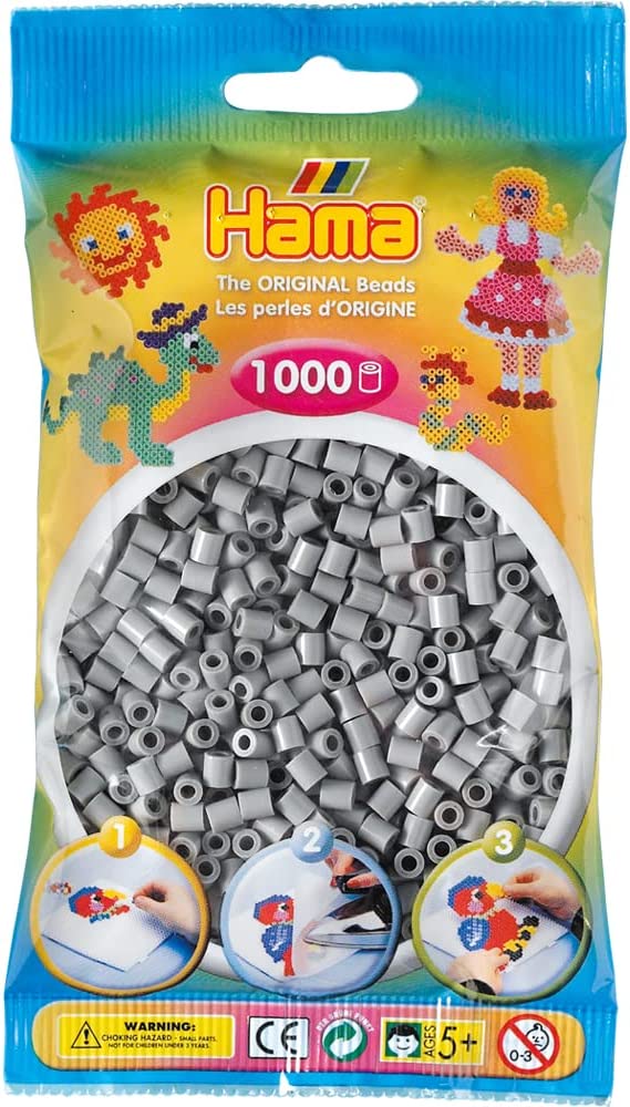 Hama Perlen Grau Beutel 1000er