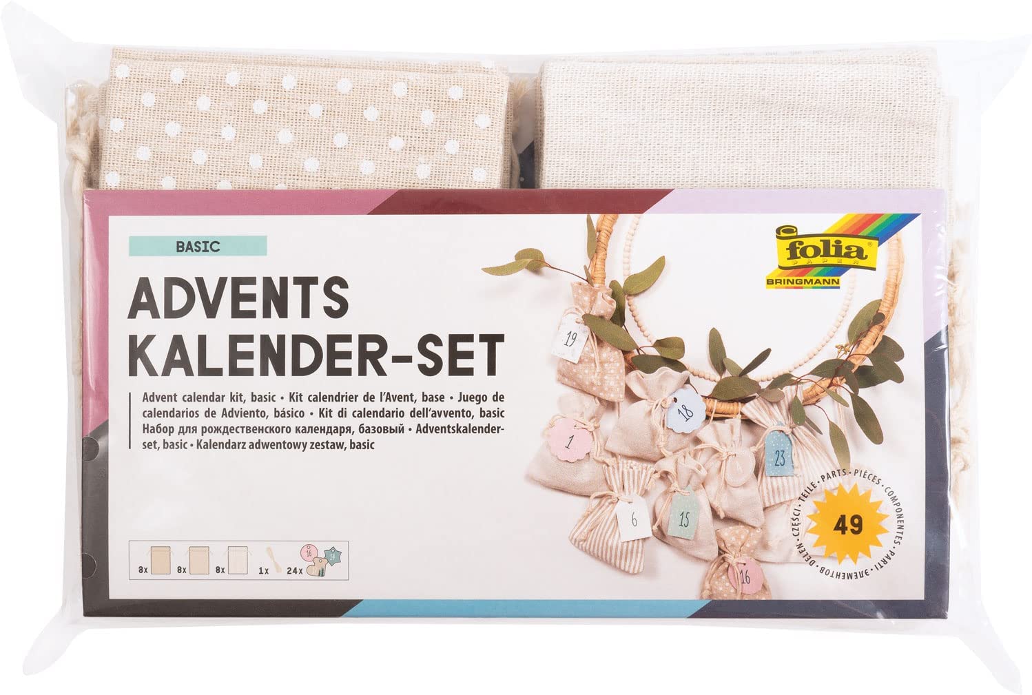 Adventskalender-Set Basic mit Motivdruck