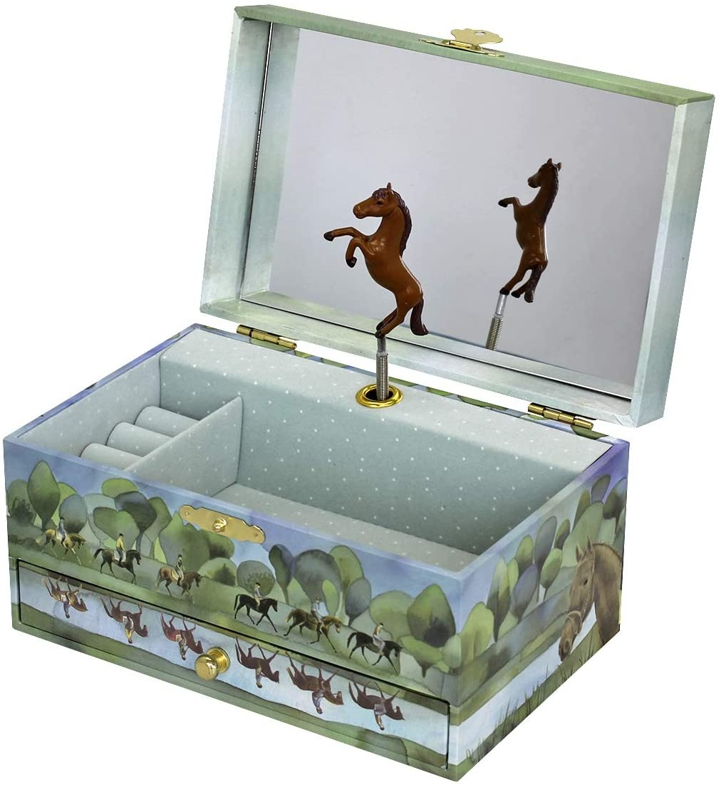 Schmuck Spieldose Pferd "Normandie"