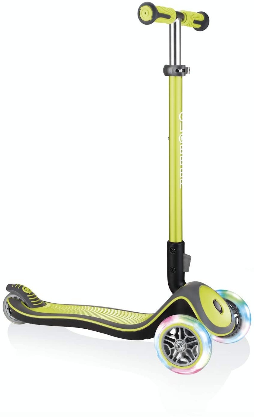 Scooter Globber Elite Lights Deluxe Grün mit Leuchtrollen