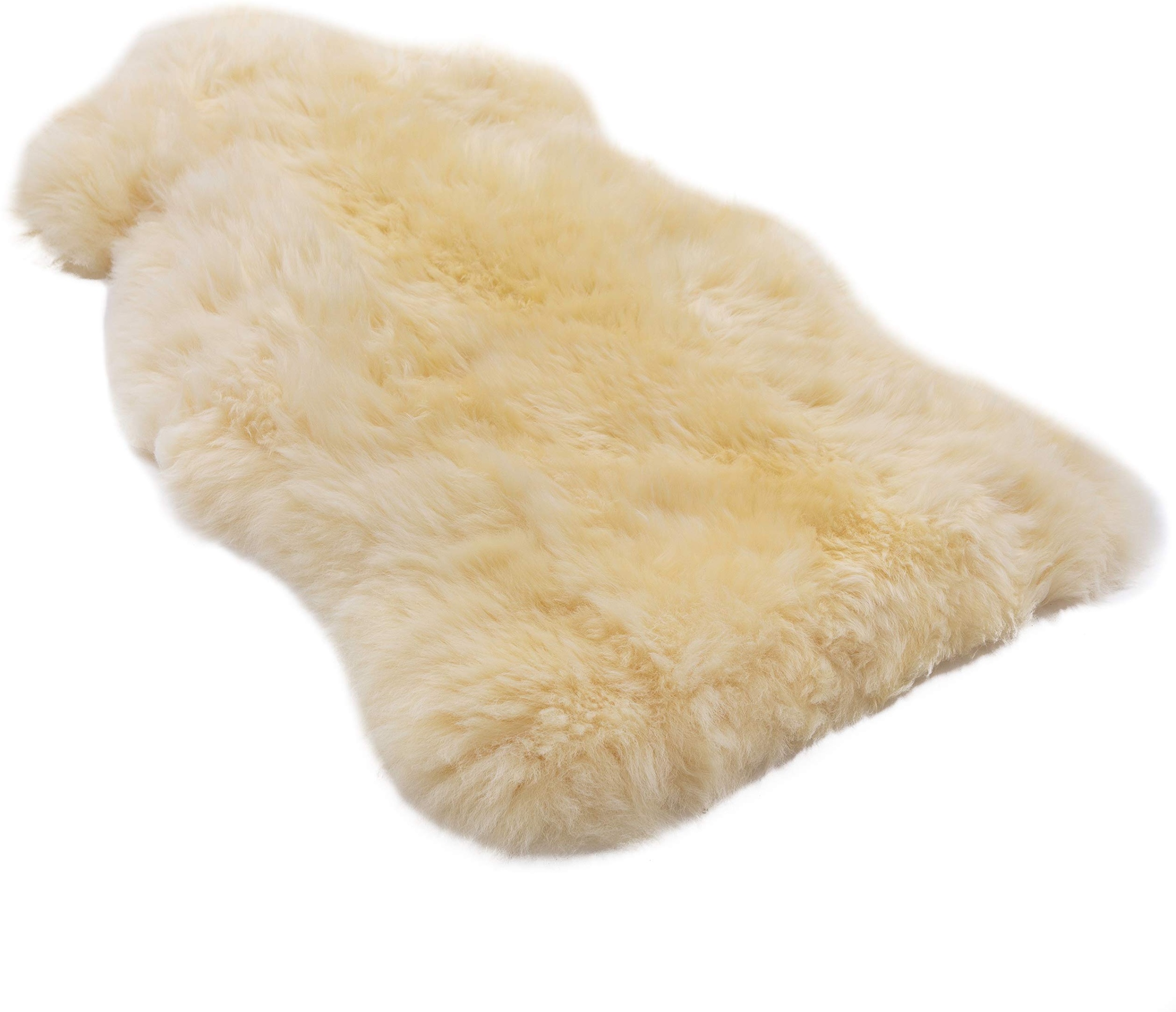 Medizinisches Lammfell von WERNER CHRIST BABY – ungeschorenes natur Schaffell (deutsche Qualität), als Baby-Fell, Deko-Fell, Sitzauflage, Läufer, Teppich, Länge +/- 65, 75, 85, 95 cm, beige-gold (65 cm) - Preisvergleich