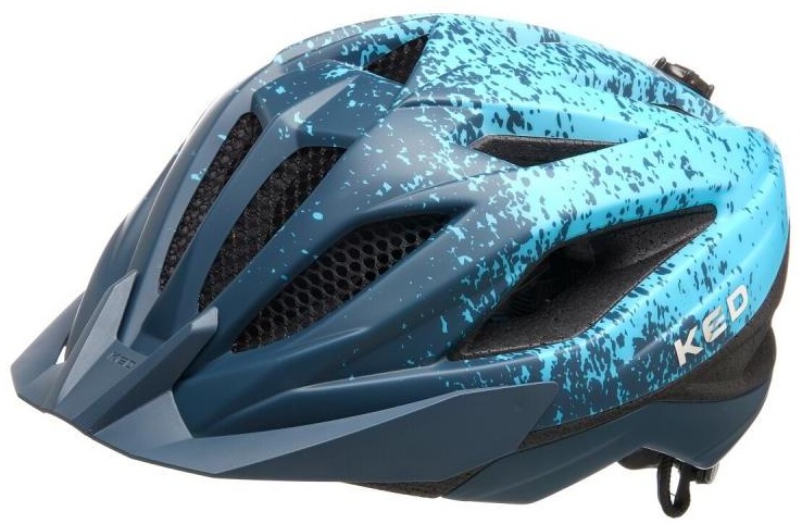 KED - Fahrradhelm - Street Jr. Pro M - deep blue/cyan matt