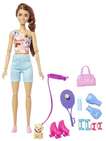 Mattel HKT91 Barbie Wellness Puppe - Workout