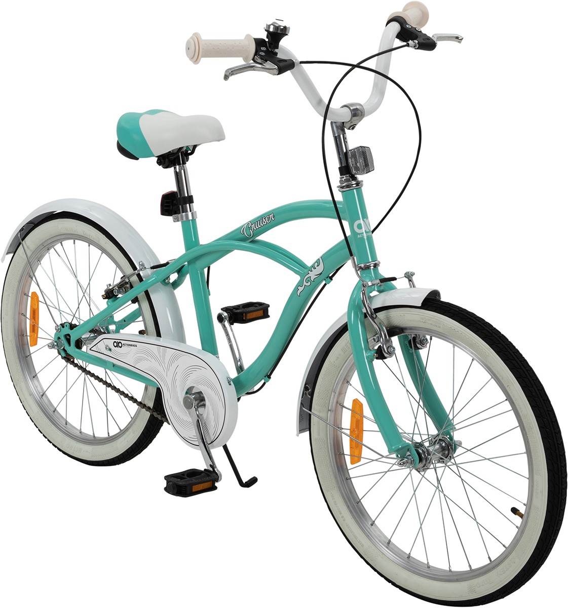 Kinderfahrrad Cruiser 20 Zoll Kinder Fahrrad Rosa Türkis Kinderrad