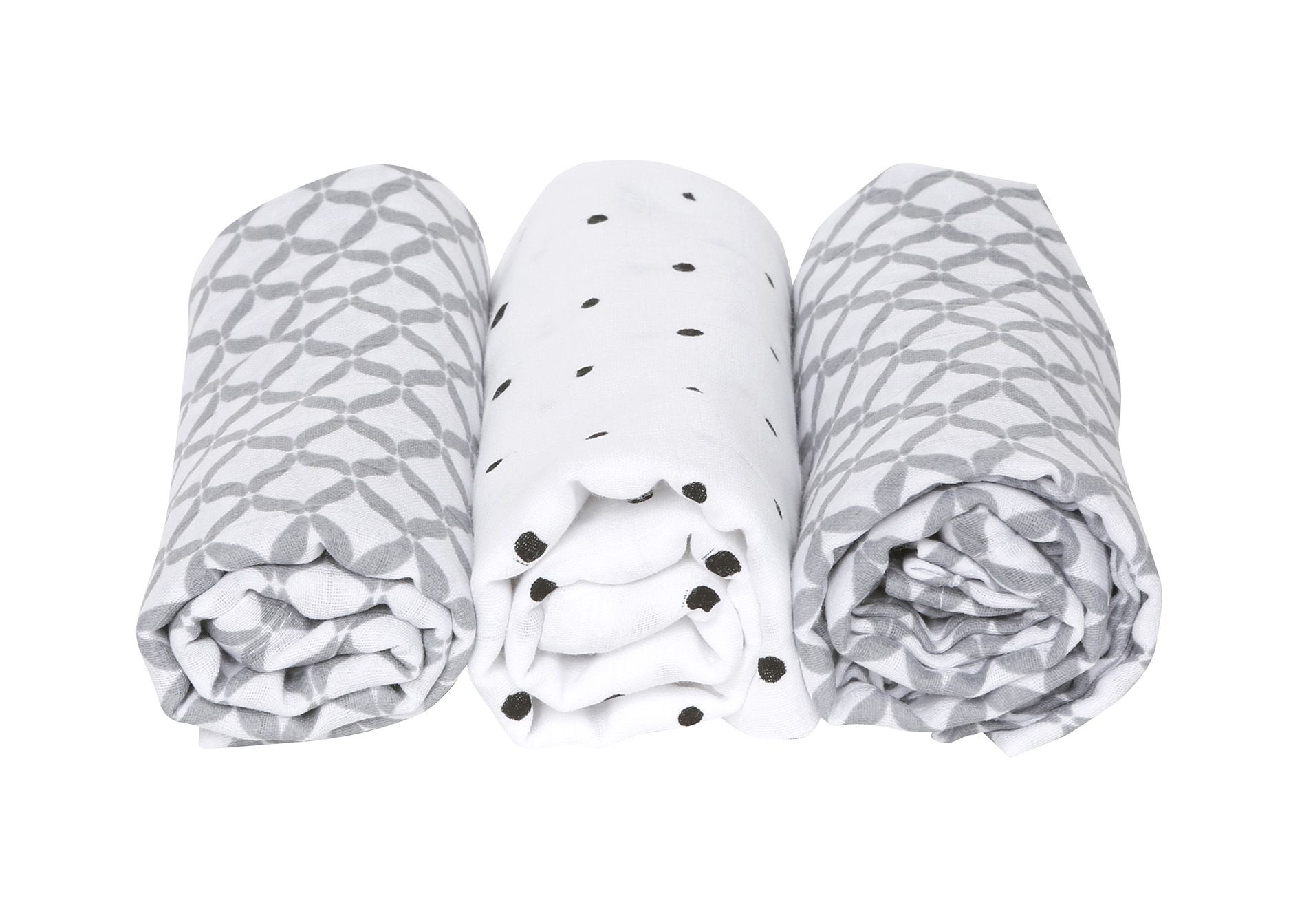 Motherhood 'Classics' 3-er Pack Einschlagtücher grau