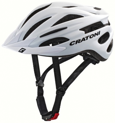 Cratoni Helm Pacer MTB Gr. S/M 54-58cm weiß matt