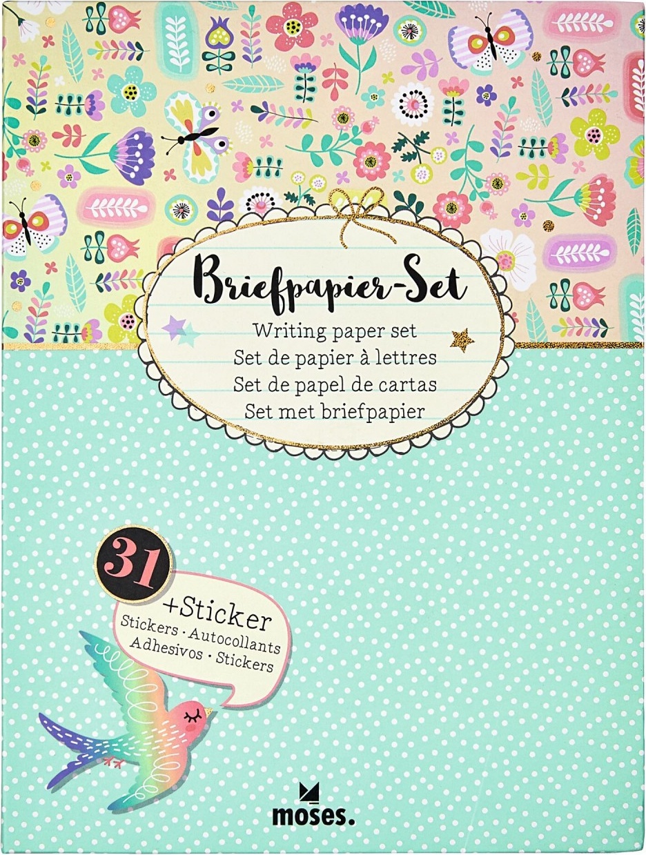 Briefpapier Set Flowers & Friends