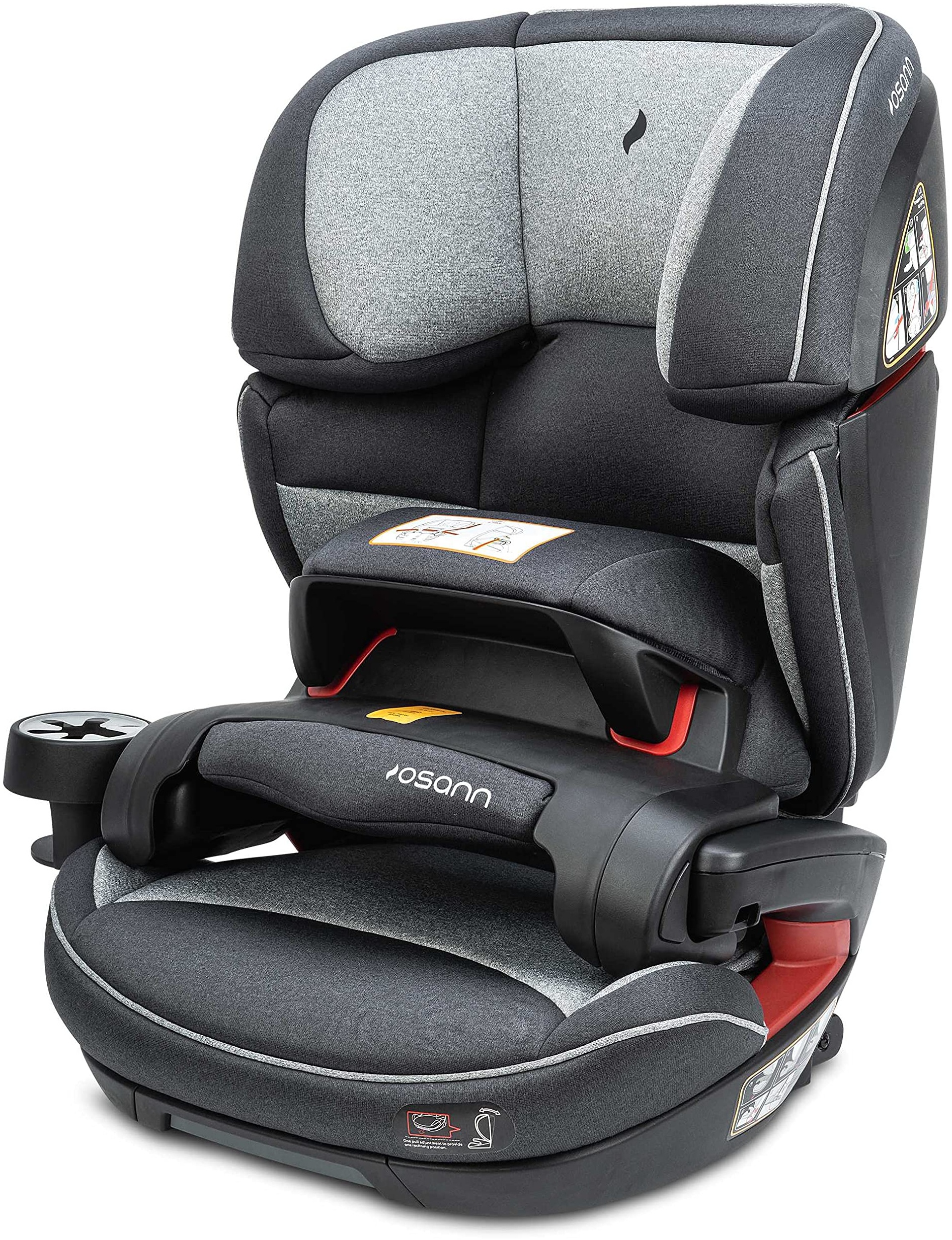 Osann Kinderautositz Jazzi PS mit Isofix und Fangkörpersystem, Gruppe 1/2/3  (9-36 kg), mitwachsender Autokindersitz - Universe Grey: Tests, Infos &  Preisvergleich