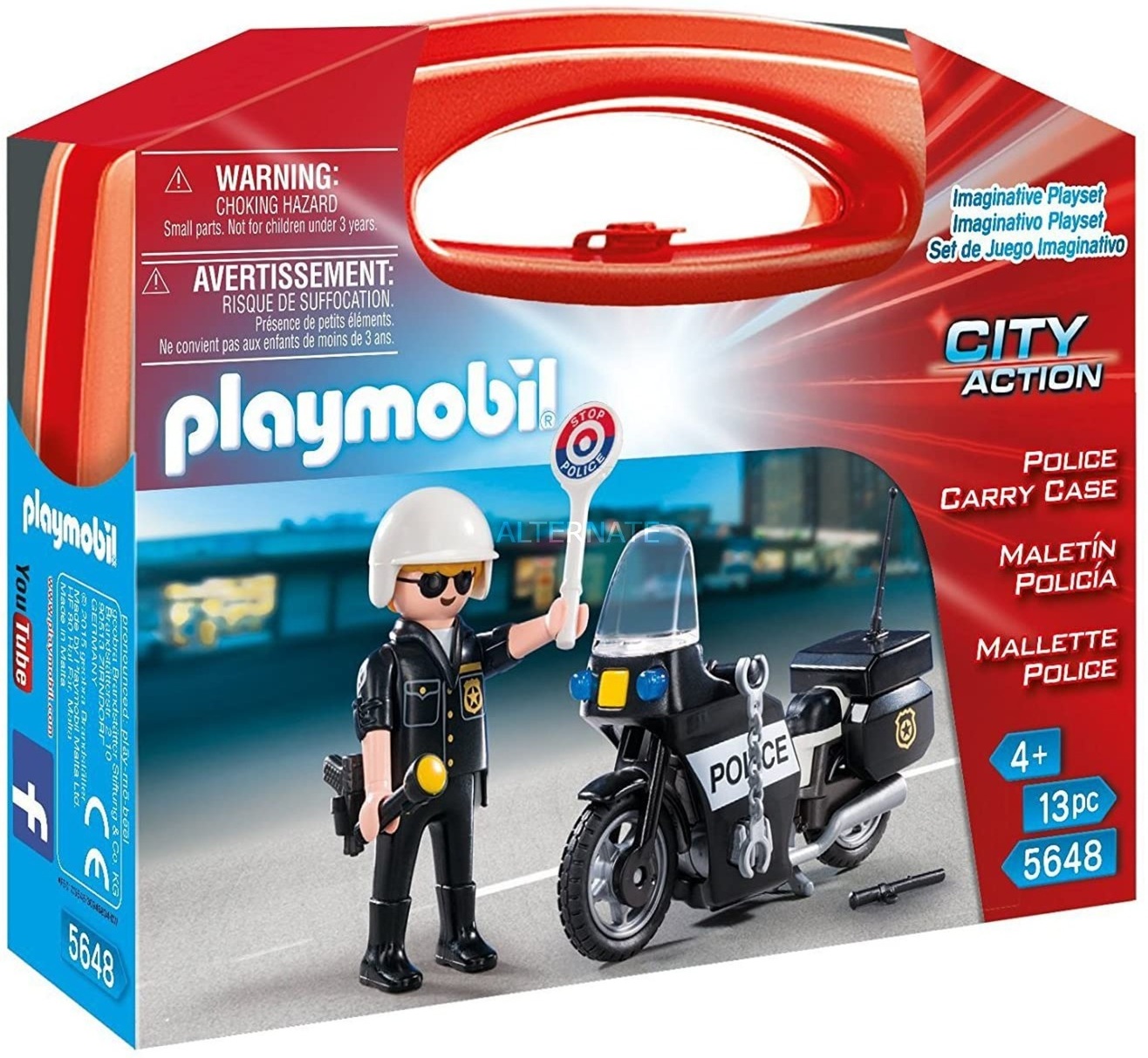 PLAYMOBIL City Action 5648, 'Police Carry Case', 13 Teile, ab 4 Jahren
