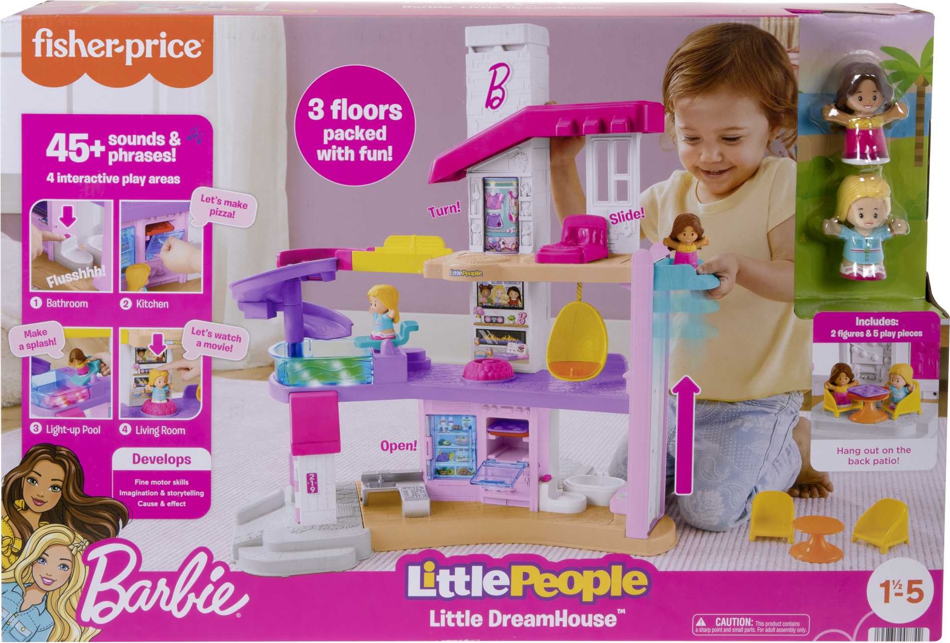 Mattel - Fisher-Price Little People Barbie kleine-große Traumvilla