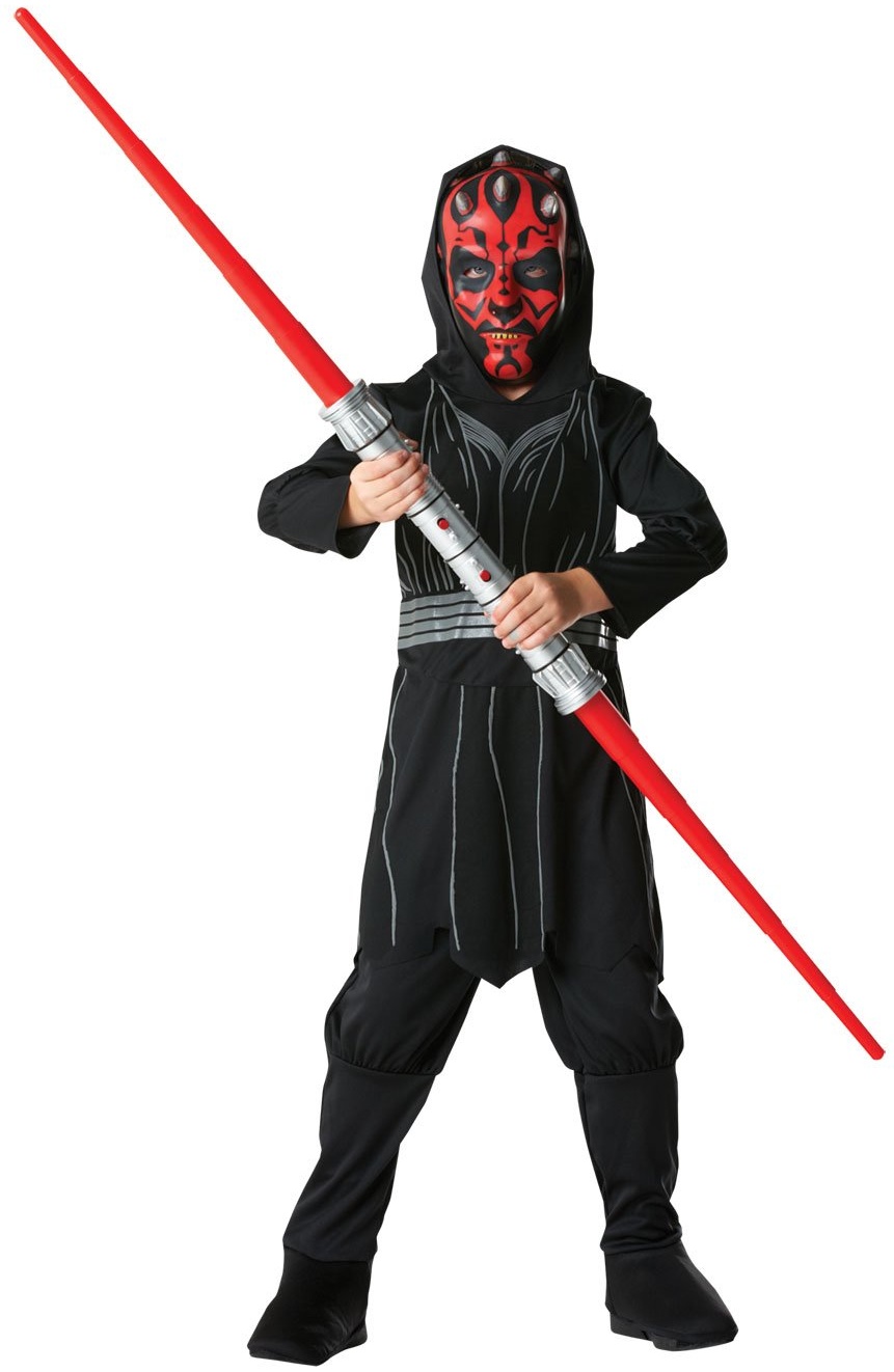 Rubie's Official 881216S Disney Star Wars Darth Maul-Kostüm für Kinder, Größe L, Alter 7 - 8 Jahre