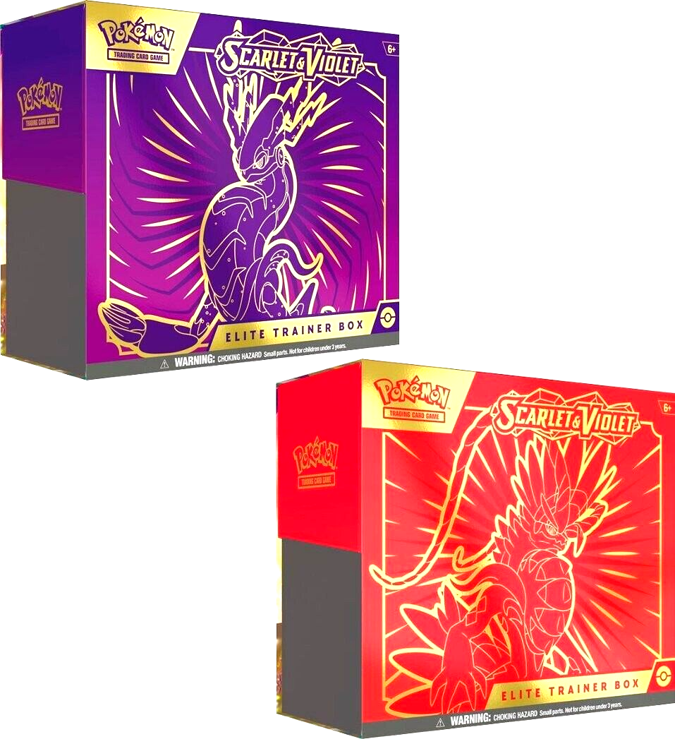 Pokemon SV1 Elite Trainer Box (Assorted) - Scharlachrot und Violett, 1x Stück, zufällige Auswahl