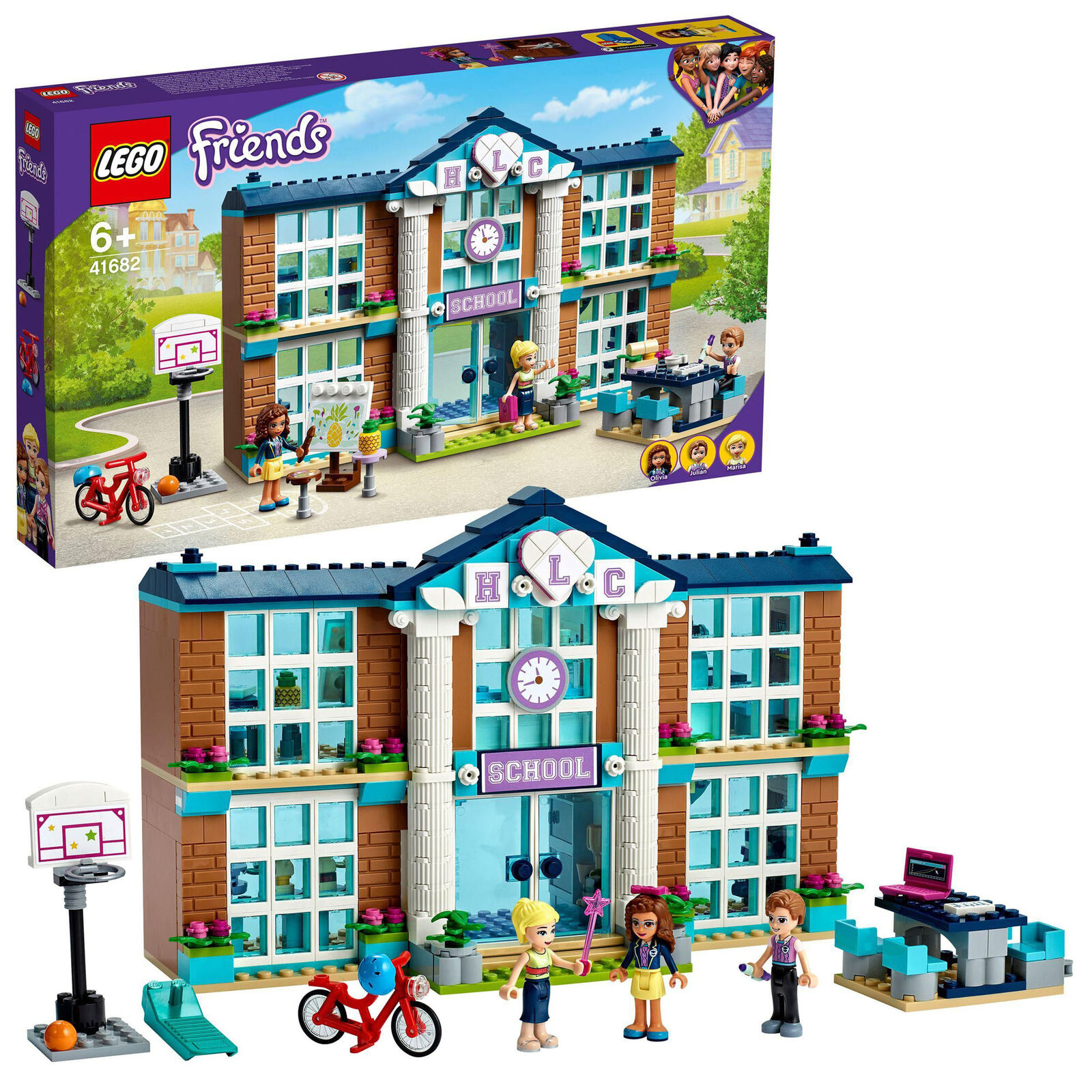LEGO Friends 41682 'Heartlake City Schule', 605 Teile, ab 6 Jahren