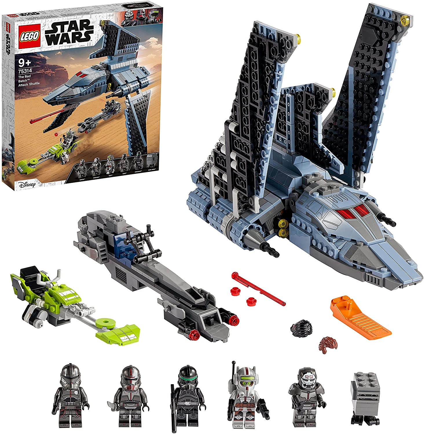 LEGO Star Wars 75314 'Angriffsshuttle aus The Bad Batch', 969 Teile, ab 9 Jahren