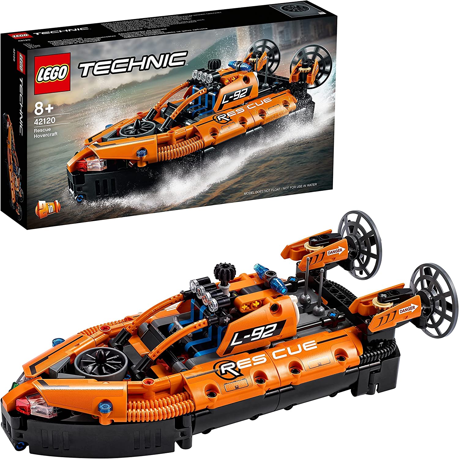 LEGO Technic 42120 'Luftkissenboot für Rettungseinsätze', 457 Teile, ab 8 Jahren