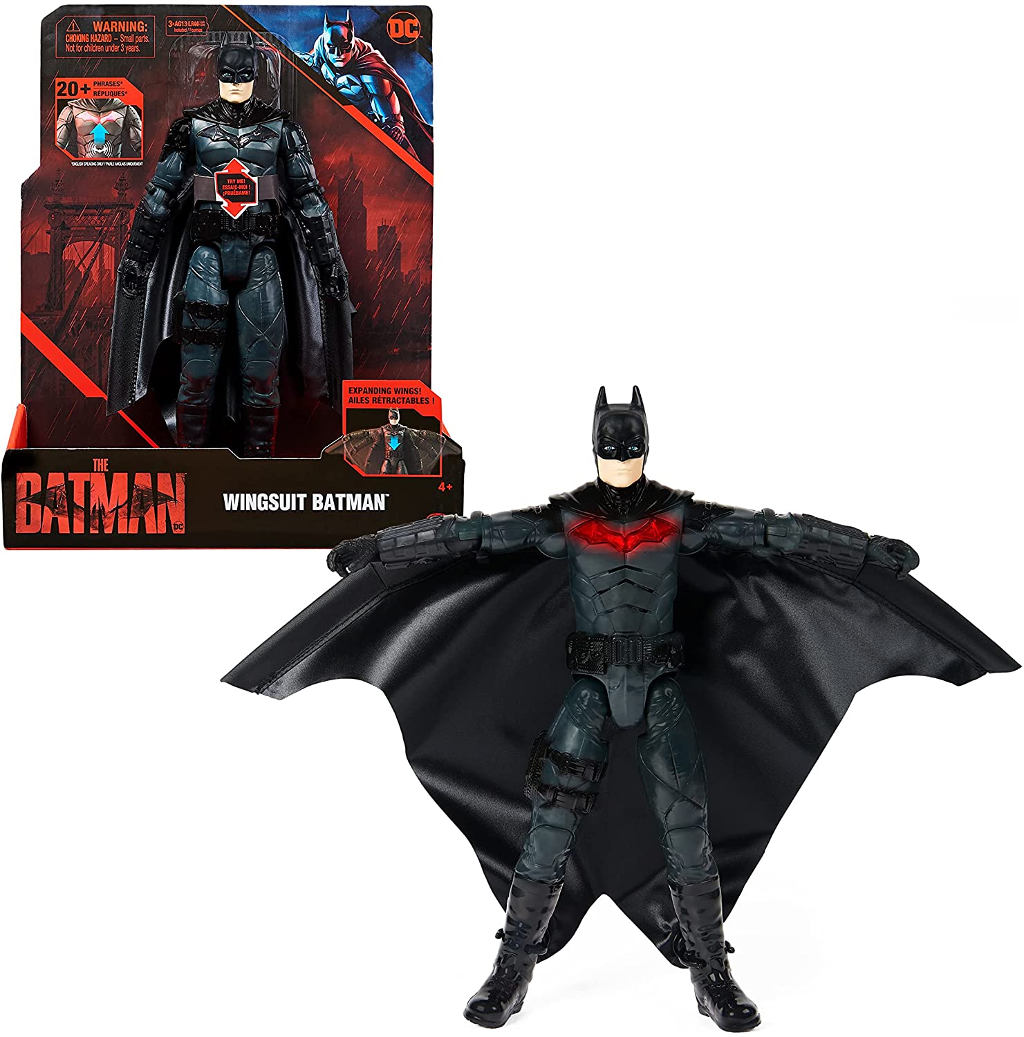 Spin Master Batman "The Batman" 30cm Deluxe Batman-Actionfigur mit sich ...