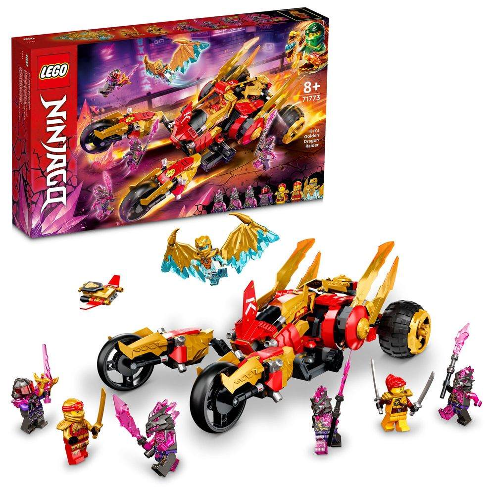 LEGO Ninjago 71773 'Kais Golddrachen-Raider', 624 Teile, ab 8 Jahren