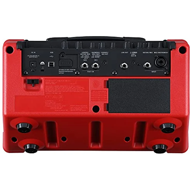 Boss Cube Street II Red, tragbarer E-Gitarren-Combo mit 2 x 6,5" Lautsprechern, 2 Kanälen, Bluetooth-Fähigkeit und 9 Amp Modellierungen – Bild 2