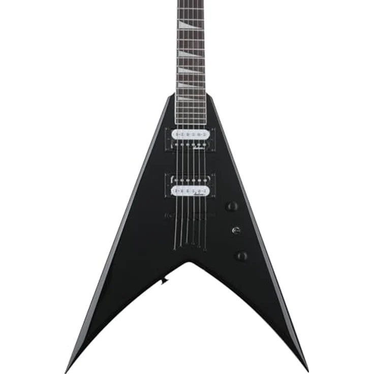 Jackson JS32T King V AH BK, E-Gitarre mit Pappel Korpus, Ahorn Hals, 24 Jumbo Bünde, 2x Zebra Humbucker, Gloss Black – Bild 1
