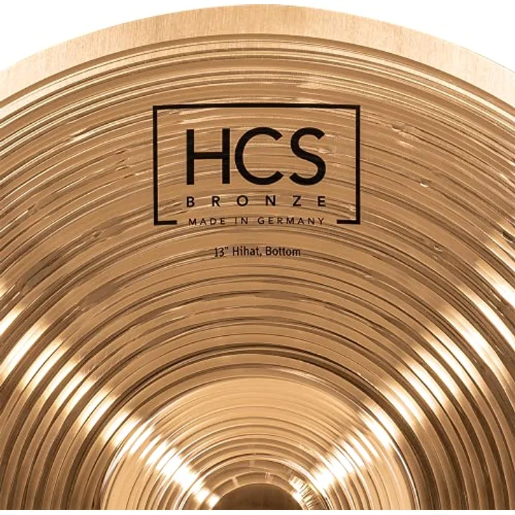 Meinl 13" HCS Bronze Hi-Hat, B8 Bronze, Traditional Finish, heller und klarer Klang, ausgewogenes Sustain, made in Germany – Bild 6