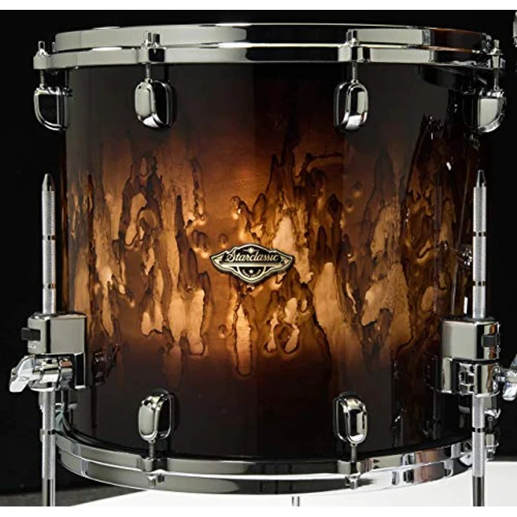 Tama Starclassic Walnut/Birch, 4-teiliges Schlagzeug-Set in Molten Brown Burst, Bass Drum 22"x16", Toms 10"x8" und 12"x9", Stand Tom 16"x14" – Bild 5
