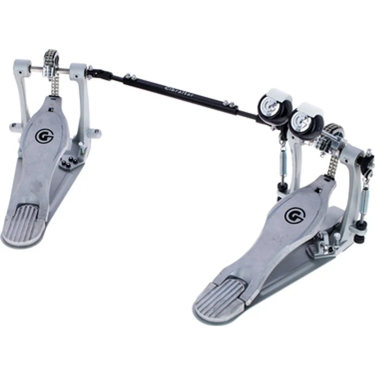 Gibraltar GTC6-DB Double Pedal, Doppelfußmaschine mit Doppelkette, einstellbarer Federspannung und gebogenem Rahmen – Bild 1