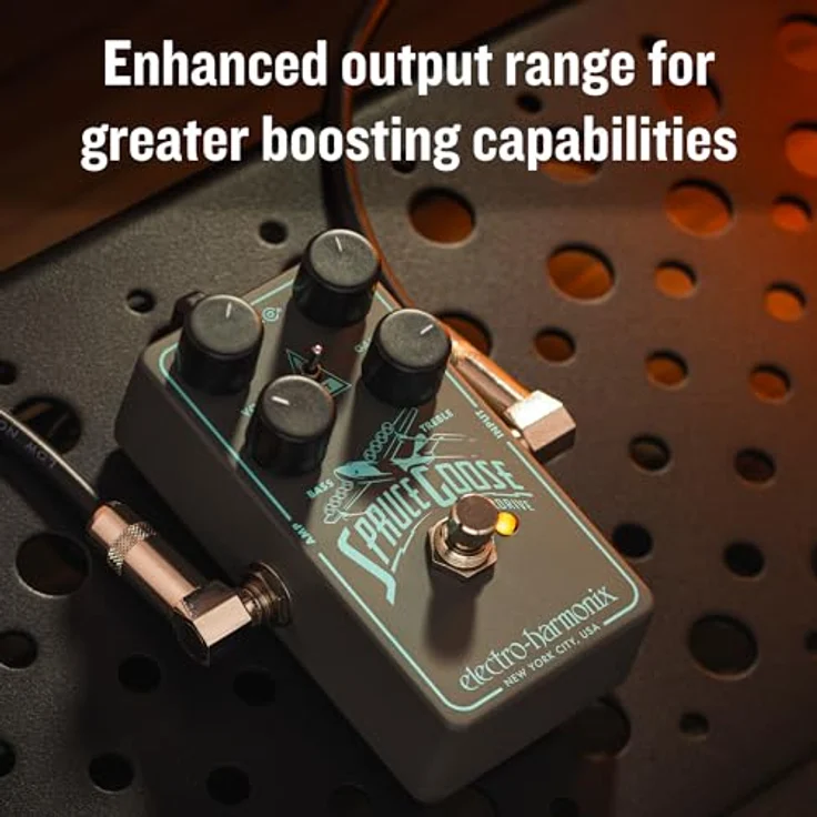 Electro Harmonix Spruce Goose Overdrive, Effektpedal für E-Gitarre mit weicher Übersteuerung, 3 Gain-Einstellungen und erweiterter EQ – Bild 9