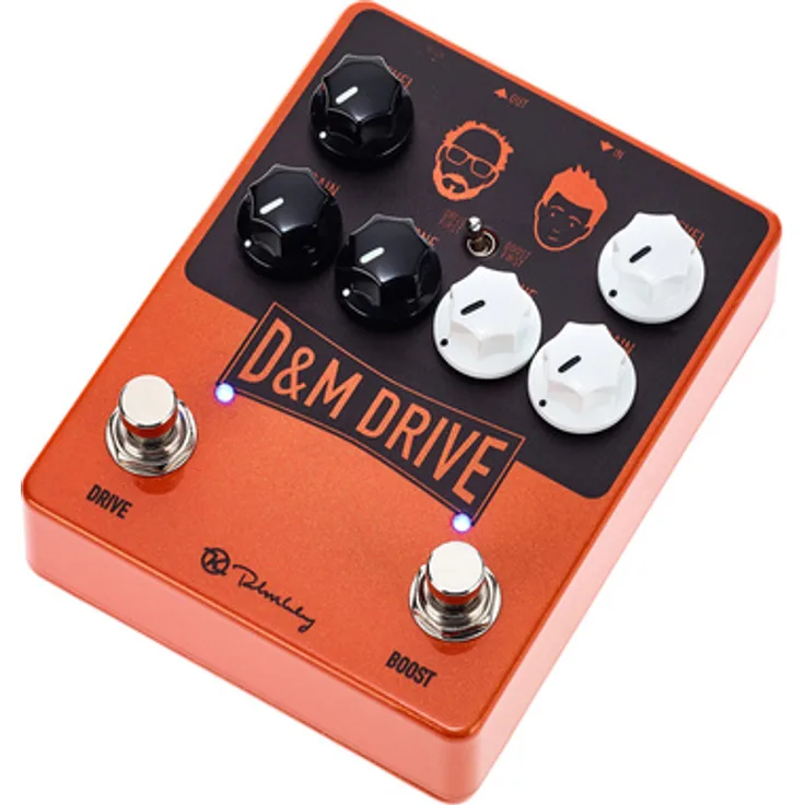 Keeley D&M Drive, Signature Overdrive/Boost Pedal mit True Bypass und schaltbarer Reihenfolge, Metallgehäuse