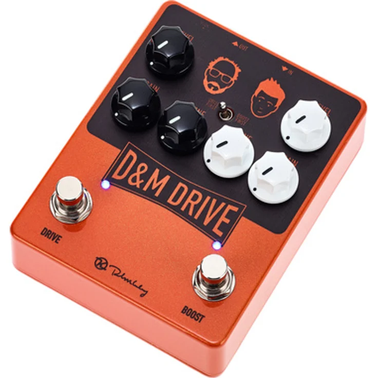 Keeley D&M Drive, Signature Overdrive/Boost Pedal mit True Bypass und schaltbarer Reihenfolge, Metallgehäuse