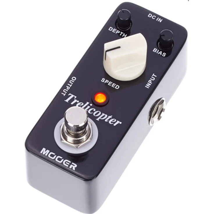 Mooer Trelicopter, E-Gitarreneffekt Tremolo mit Bias Schalter, Metallgehäuse, True Bypass, 9V DC