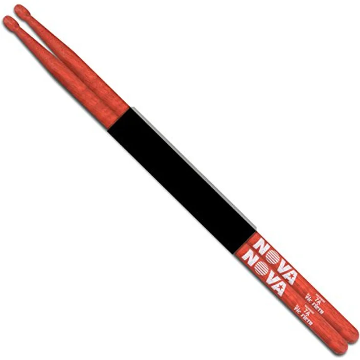 Vic Firth 7AR Nova Hickory Drumsticks, Rot, 394mm Länge, 13,5mm Durchmesser, ovaler Holzkopf – Bild 3