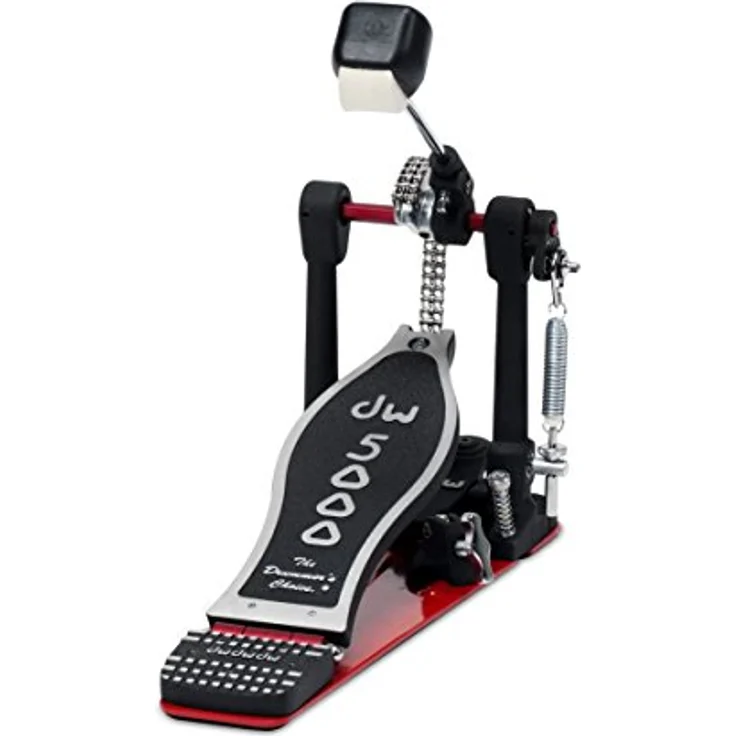 DW 5000AD4 Bass Drum Pedal, Accelerator exzentrisches Ketten Abrollsystem, Dual-Bearing Feder System, Tri-Pivot Klammer, Non-Skid Gummi Grip – Bild 1