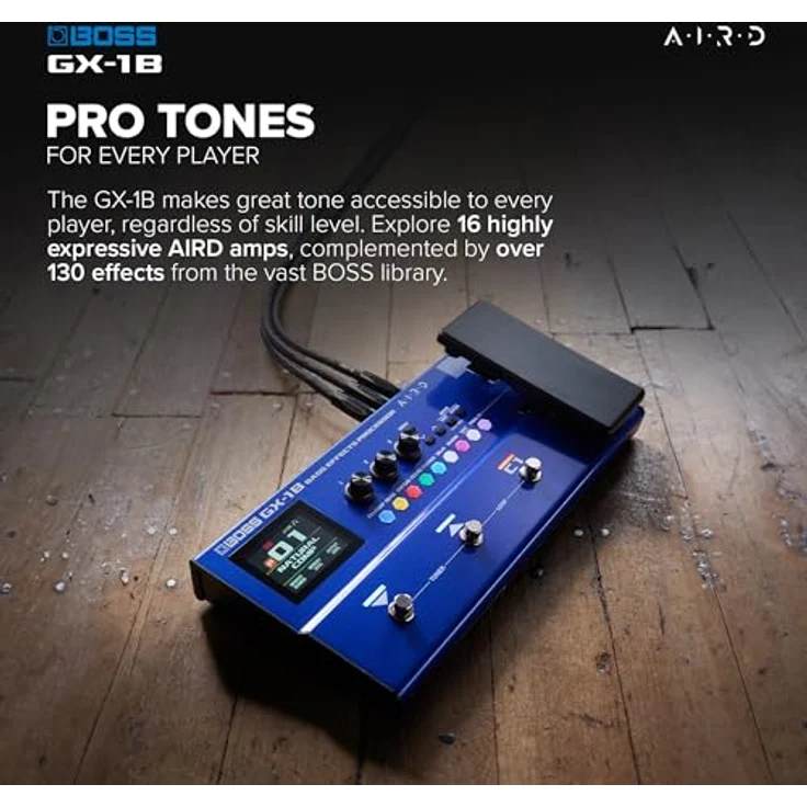 Boss GX-1B Bass Effects Processor, Multi-Effektpedal für E-Bass mit 130 Effekten und Bluetooth Audio, kompaktes Design – Bild 3