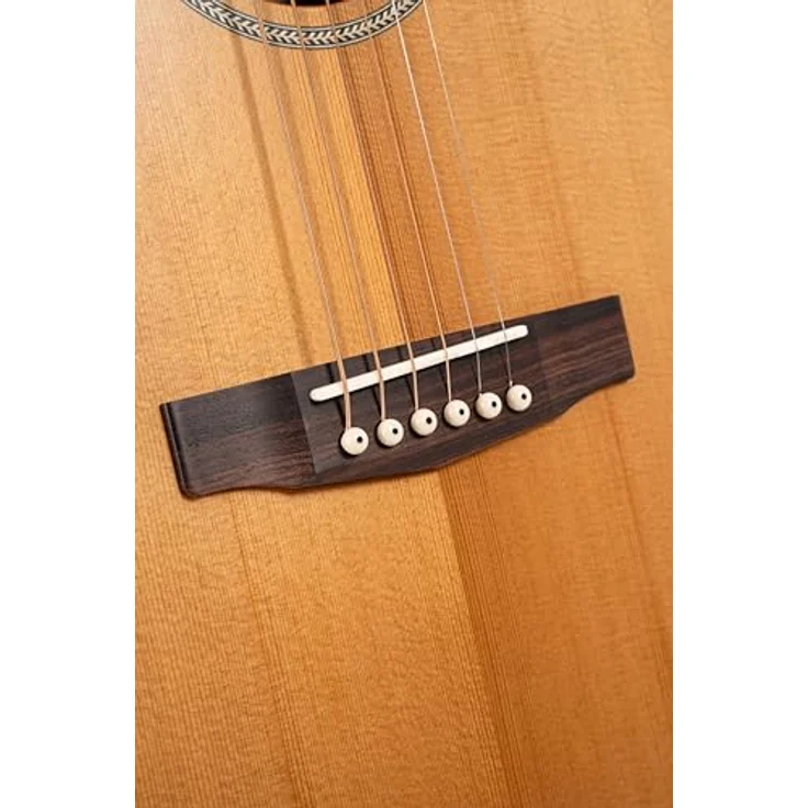 Cort Essence OC 4 Natural, Westerngitarre mit massiver torrifizierter Sitka-Fichtendecke, Mahagoni Korpus und Fishman Presys VT System, Natur – Bild 14