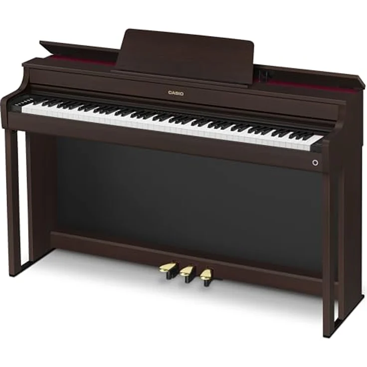 Casio AP-300 BN, Digitalpiano mit 88 gewichteten Tasten, 19 Sounds, MIDI/Audio-Recording, braun – Bild 8
