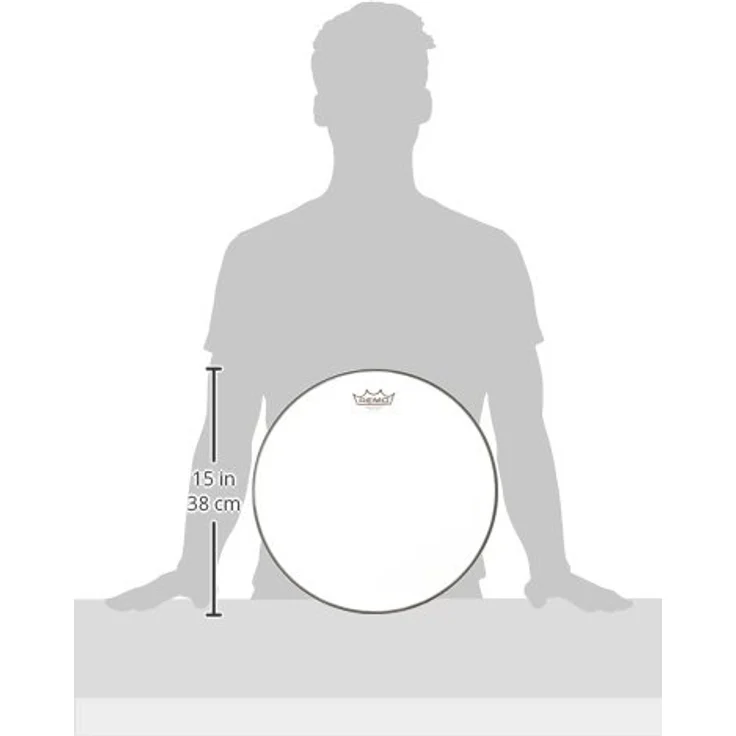 Remo Ambassador Hazy 14", Snare Reso, einlagiger 3-mil Mylar Film, klar, heller offener Sound mit reichlich Attack – Bild 3